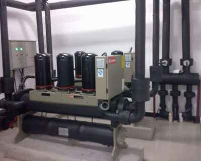 辽宁基瑞设备水源热泵机房